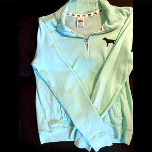 Pink Half Zip sweat shirt